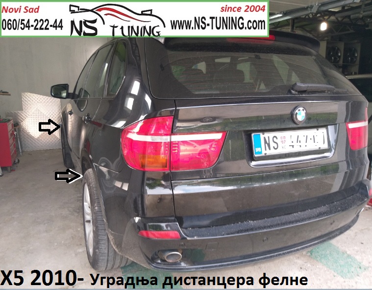bmw x5 e70 distanceri felne 5x120 sraf 14x1.5 produzeni sigurnosni ugradnja novi sad tuning